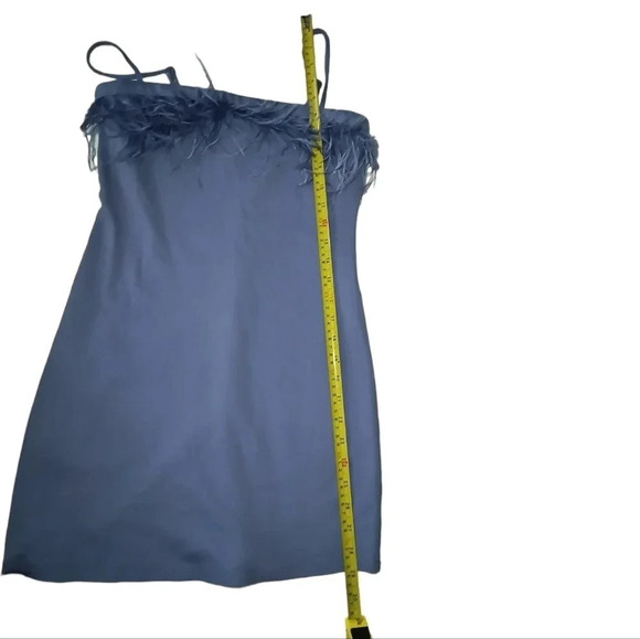 Wild Fable Women's Bodycon Spaghetti Strap Faux Feather Minidress, Size XS, NWT - Picture 6 of 11